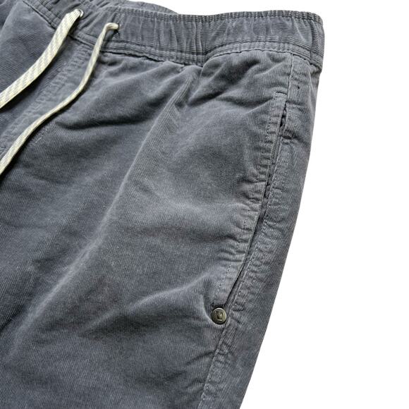 Men's VUORI Optimist Shorts Gray / Blue Corduroy Drawstring Waist Sz Medium $74 - Picture 9 of 12